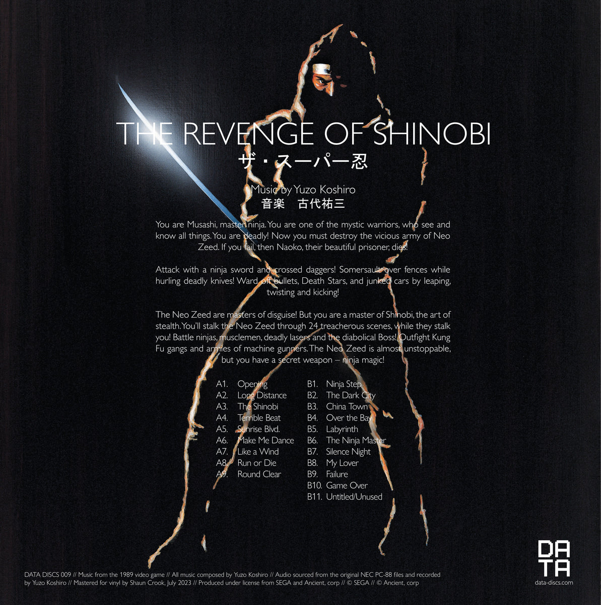 DATA009: The Revenge of Shinobi – DATA DISCS